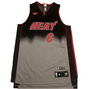 Adidas Miami Heat LeBron James Jersey Limited Edition Fade away #6 NBA Sz M